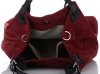 Bőr táska shopper bag Vittoria Gotti bordó V90047CH